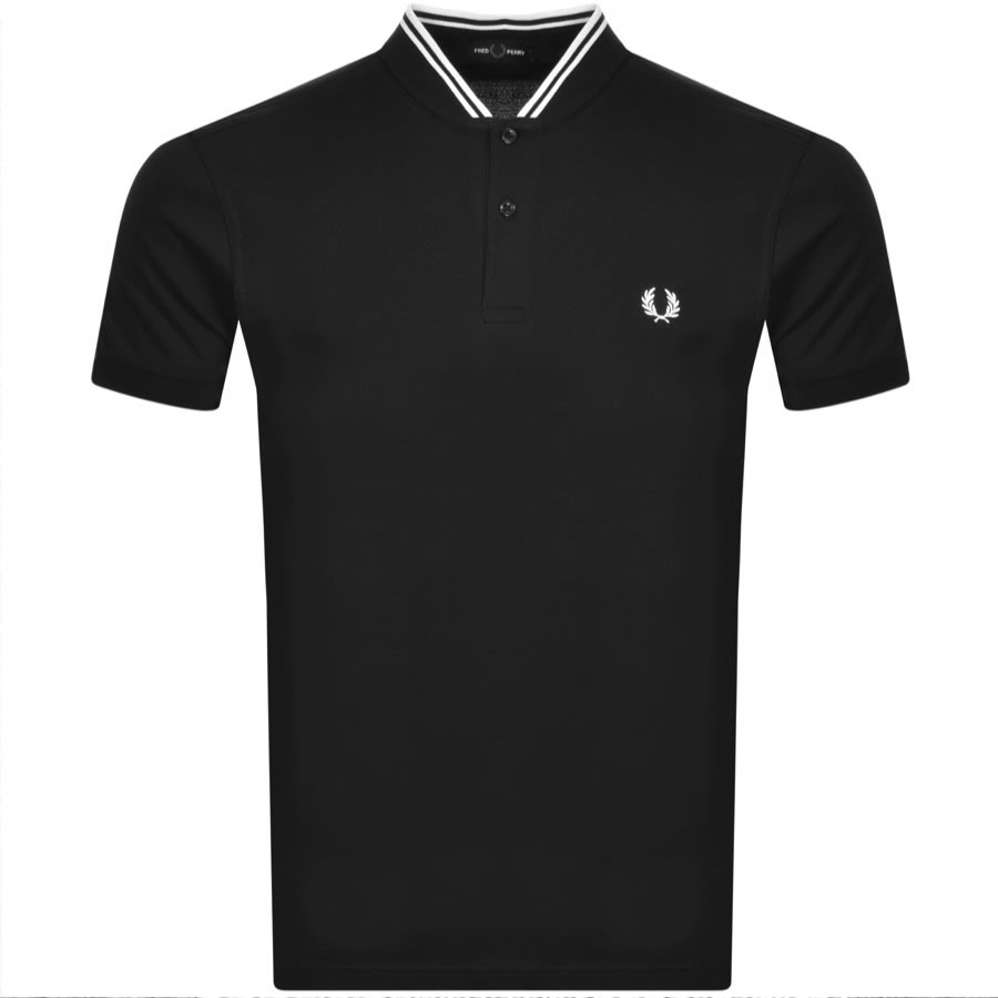 Alternative Image for ProductFred Perry Bomber Collar Polo T Shirt Black1